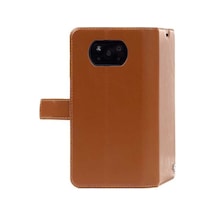 Zore Vivo Y20s Kılıf Nvth Kar Deluxe Kapaklı Kılıf - Kahverengi