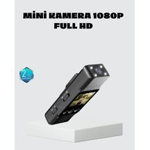 Mini Güvenlik Kamerası 1080p 3mp Fotoğraf 180 Ayarlanabilir Lens Usb Şarjlı Mh-hs0249-1459