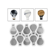 Epoksi Silikon Kalıp Çoklu Kapadokya Balonu Magnet Dolap Süsü Kalıp 10 Lu 6.8 Cm Şeffaf