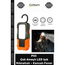 Özel Üretim Güçlü Cob Taşınabilir Çalışma Projektör Pilli Çok Amaçlı Led Işık Mıknatıslı Kancalı