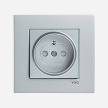 Viko Novella Füme Çocuk Korumalı Ups Priz