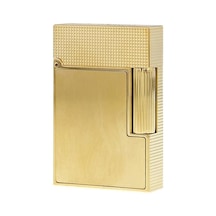 18602 St Dupont Ligne 2 Small Brushed Yellow Gold Çakmak