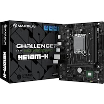 Maxsun Challenger H610m-h Lga1700 Ddr4 3200mhz M.2 Hdmı Matx Intel Anakart 12.13.14.nesil