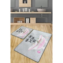 Make Time Banyo Halısı Djt 2 Li Set Çok Renkli