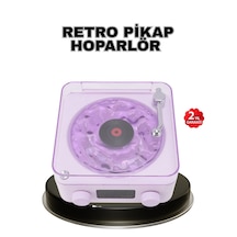 Znv Zenvia Mey İthalat Projektör Işıklı Retro Hoparlör Bluetooth Aux Usb Hafıza Kartlı 360 Sesli Şarjlı Zn