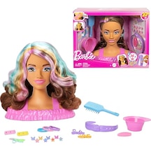 Barbie Saç Tasarımı Büstü Kahverengi Saçlı Jfg82 Kahverengi