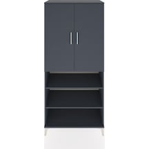 Hyperion Dolap 5 Raflı 2 Kapaklı 88x44x195 Antrasit-antrasit Antrasit