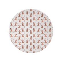 Noel Desenli 47 İnç Yuvarlak Flanel Battaniye, Yetişkin Ve Çocuk İçin, Yumuşak, Rahat Ve Hafif Noel Ayı Oyuncak