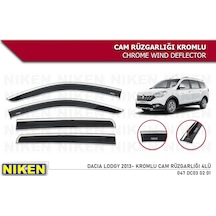 Dacia Lodgy 2018 2019 2020 Model Niken Cam Rüzgarlığı 4 Lü