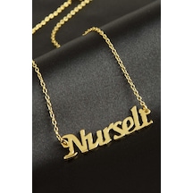 Hnrlıshp Nurseli İsimli Kolye -sarı altın