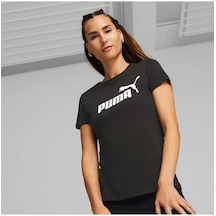 Puma Kadın Siyah Essentıals Logo Spor T-Shirt Vo58677401 001