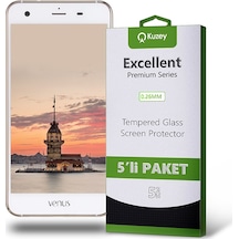Vestel Uyumlu Venüs V3 5570 Ekran Koruyucu Cam 5 Adet Ekonomik Paket (541371452)