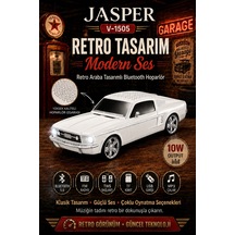 Jasper Jpr-1505 Beyaz 10w Bluetooth Hoparlörlü Retro Araba Tasarım Fm Radyo, Usb, Tf Kart, Aux Ve Mp3 Çal 81844790