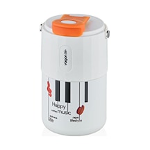 3 Adet Vagonlife Vgn2050 Beyaz Çelik Termos 400 Ml