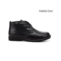 Gönderi(R) Gönderi R Siyah Kauçuk Taban Hakiki Deri Bot Siyah