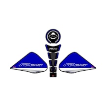 Gp Kompozit Yamaha R25 2015 2018 Uyumlu Tank Pad Seti Mavi