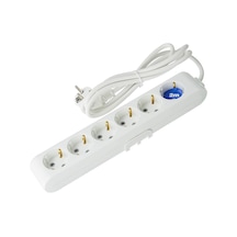 Multi-let Altılı Priz Topraklı Kablolu Çocuk Korumalı 2 Mt 1