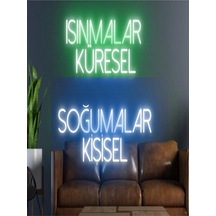 Twins Led Isinmalar Küresel Soğumalar Kişisel Yazılı Neon Tabela Yeşil-mavi Model:model:20283366 Yeşil - Mavi