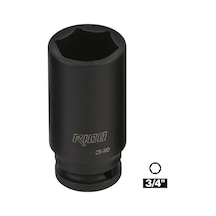 Rıco 3/4 Altı Köşe Havalı Derin Lokma 30 Mm