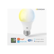 Günsan Akıllı Wifi Led Ampul Beyaz Işık Sesli Komut & Tuya & Smart Life Uyumlu 9w 2700k-6500k Ayarl Diğer