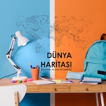 Dünya Haritası Statik Kağıt Tahta
