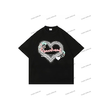 Adrift Y2k Unisex Harajuka Anime Retro Kawai Kuromi T-shirt Kod Rertr Tarzsokak 6647 Siyah