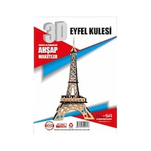 3d Ahşap Eyfel Kulesi Maketi Boyanabilir