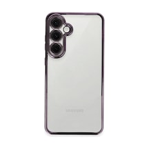 Samsung Galaxy Uyumlu, S24 Fe Kılıf Lensli Silikon - Mor
