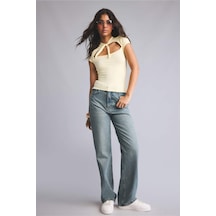 Defacto 90s Wıde Leg Yüksek Bel Mavi Pantolon I2978ax26aunm28 Mavi-nm28