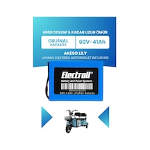 Akeso Lily Uyumlu Batarya Standart Kapasite Lifepo4 60v 41ah Elektrikli Motorsiklet Bataryası