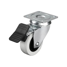 Hubrendy Kargo 334 - 50x20 Mm Çift Bilyalı Tablalı Frenli Teker 4 Adet