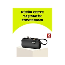 Dahili Type-c Konektörlü Mini 2000mah Powerbank renkli