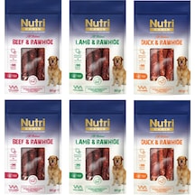 Nutri Canin Rawhide 3 Çeşit Karma Köpek Ödülü 80 Gr. X 6 Adet