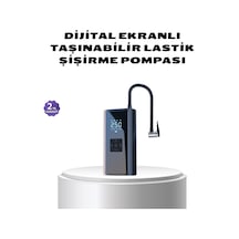 Hubrendy Kargo Kablosuz Dijital Lastik Şişirme Pompası Led Işıklı 80w