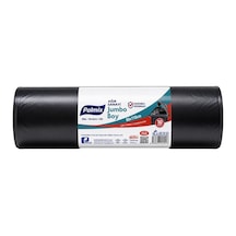 Polmix Ağır Hizmet Jumbo Boy Çöp Poşeti 80x110 Cm 800 Gr 10 Adet Siyah Tarı