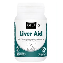 Natur Liver Aid Twist-off Kedi Köpek Karaciğer Koruyucu Ve Enginar Ekstreli Takviye 30 Cp