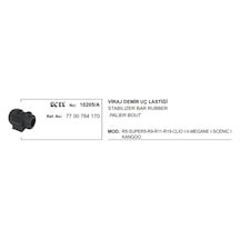 RENAULT KANGO VİRAJ DEMİR UÇ LASTİĞİ 10205A-