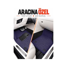 Citroen C3 2017-2024 Uyumlu Eva Oto Paspas Metal Topukluklu Havuzlu 5 Parça Lacivert