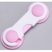 Demethome Dolap Çekmece Klozet Kapak Kilidi Pembe 10'lu Çok Renkli