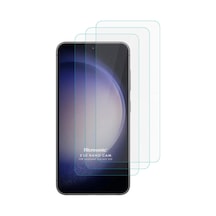Microsonic Samsung Galaxy Uyumlu S23 Screen Protector Nano Glass Cam Ekran Koruyucu 3 Lü Paket