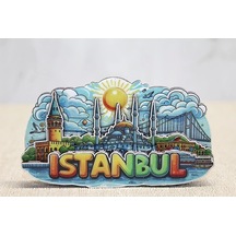 Just Cheap Store Ahşap İstanbul Temalı Magnet Alk4601