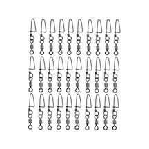 Muqzı Spor Aksesuarı 30 Adet 8 Şekil Balıkçılık Varil Rulman Döner Halka Konektörü Balık Takımı 2