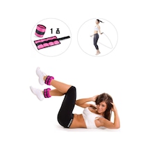 1 Kg X 2 Adet Pembe El Ayak Bileği Ağırlığı + Atlama İpi Pembe