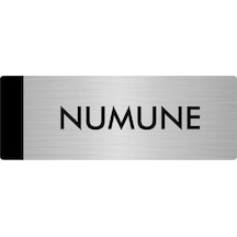 Metal Yönlendirme Levhası, Departman Kapı Isimliği Numune 7x20 Cm Gümüş Renk