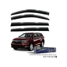 Niken Toyota Highlander Cam Rüzgarlığı Kromlu 4'lü 2015+ Sonrası