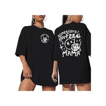 Modi Bisiklet Yaka Baskılı T-shirt - Siyah - Mymg142480