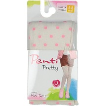 Penti Pretty Mini Dots Kız Çocuk Külotlu Çorap Pccpmdog17sk Beyaz