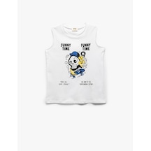 Koton Kids Beyaz Erkek Çocuk Kolsuz T-shirt 5skb30003tk Beyaz