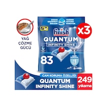 Finish Quantum Infinity Shine Bulaşık Makinesi Deterjanı Kapsül Tablet 249 Adet (83 x 3)