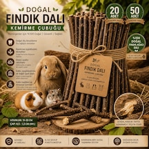 Tavşan & Hamster Doğal Kemirme Fındık Dalları 20li Paket